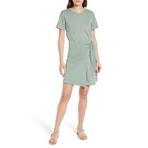 Rails Edie Tie Waist T-Shirt Dress in Agave size XS